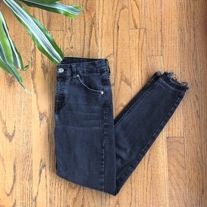 Topshop Washed Black Jamie Jeans